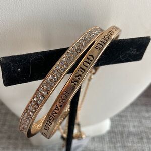 Guess DUO bracelets adjustable closing rd Gold color Rhinestone
